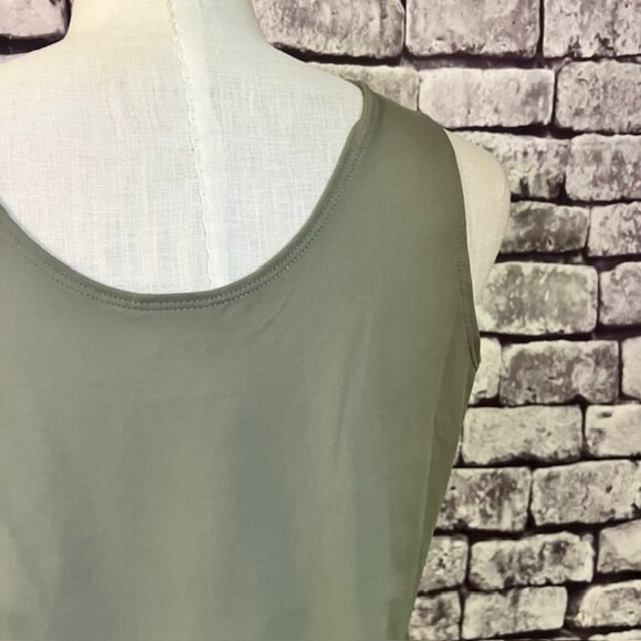 Chico's NWT Olive Green Sleeveless Tanks Size L - Picture 6 of 8